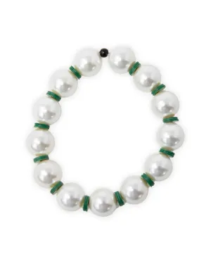 Green Pearl Vinyl Duo Bracelet