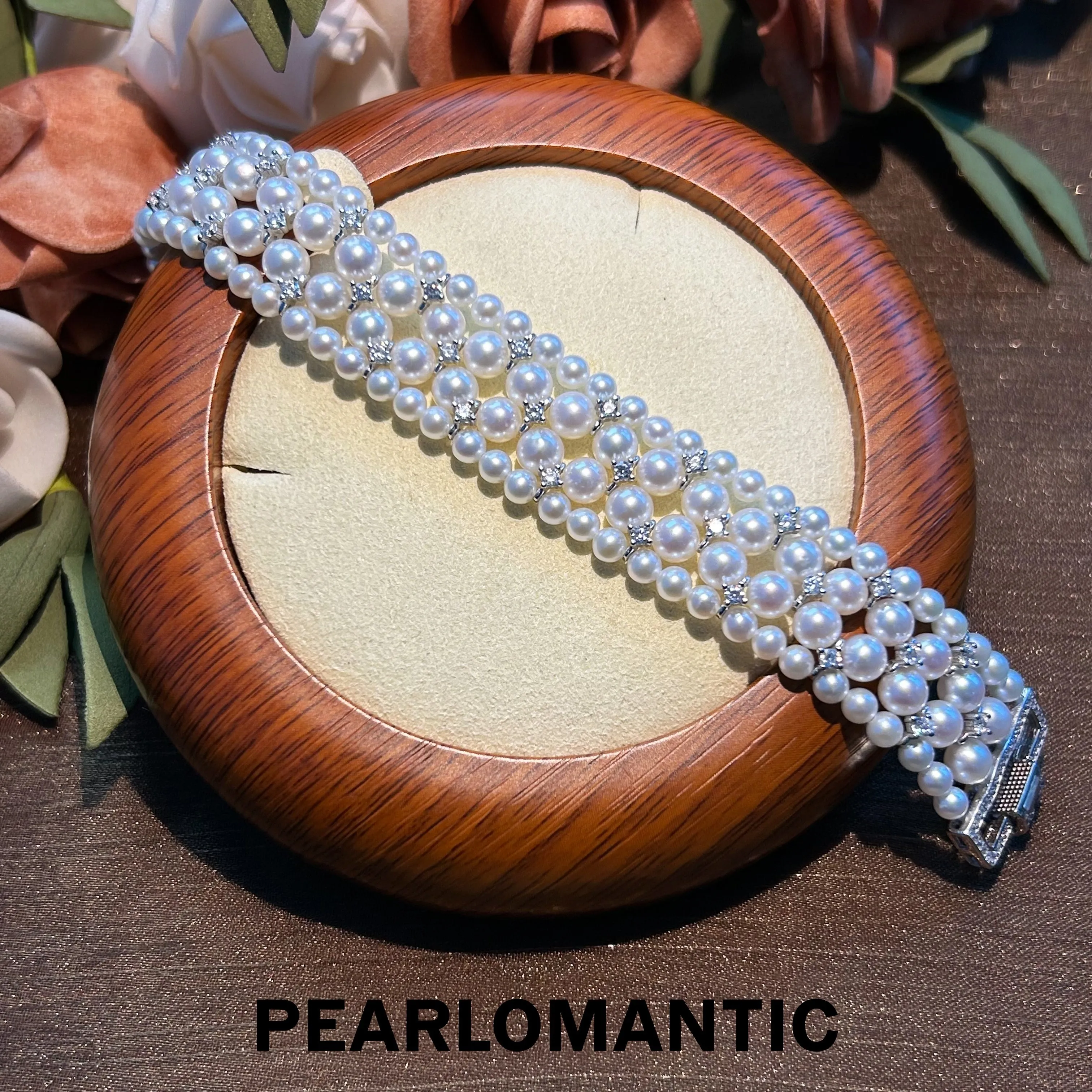 [Group-Buying] Freshwater Pearl 3-5.5mm Woven Mirror-Like Luster Bracelets