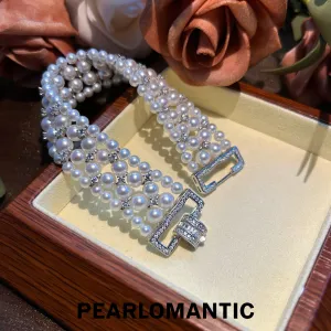 [Group-Buying] Freshwater Pearl 3-5.5mm Woven Mirror-Like Luster Bracelets
