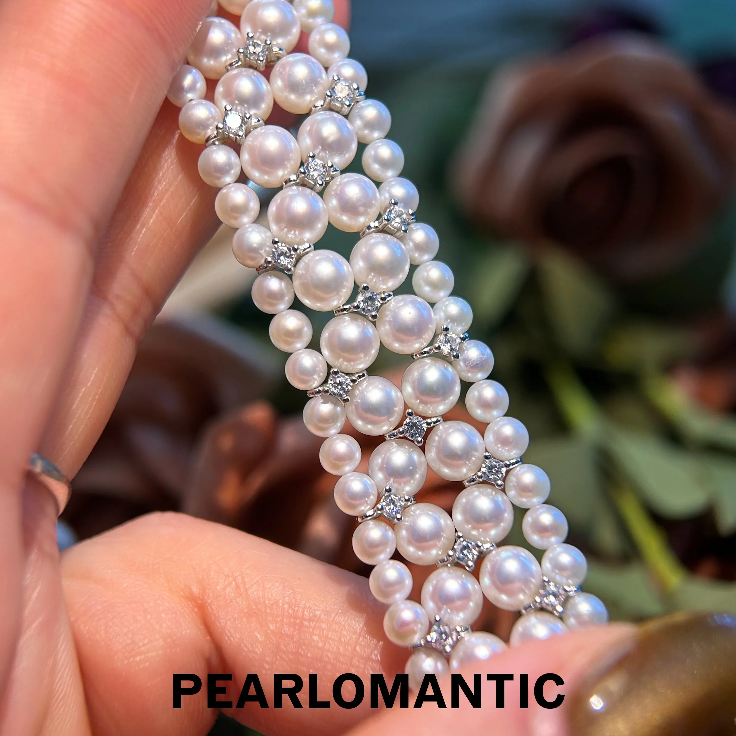 [Group-Buying] Freshwater Pearl 3-5.5mm Woven Mirror-Like Luster Bracelets