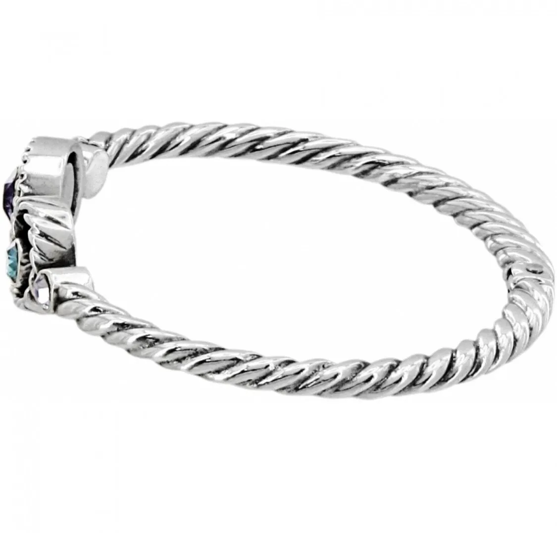 Halo Hinged Bangle Bracelets JB6622