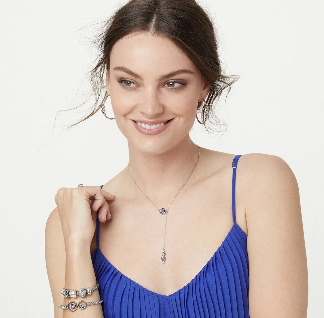 Halo Hinged Bangle Bracelets JB6622