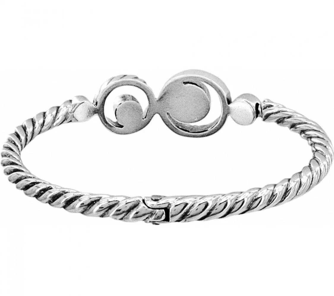 Halo Hinged Bangle Bracelets JB6622