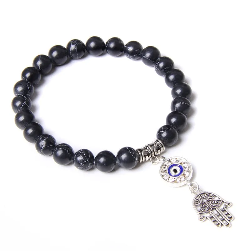 Handmade Natural Stone Beads Bracelet