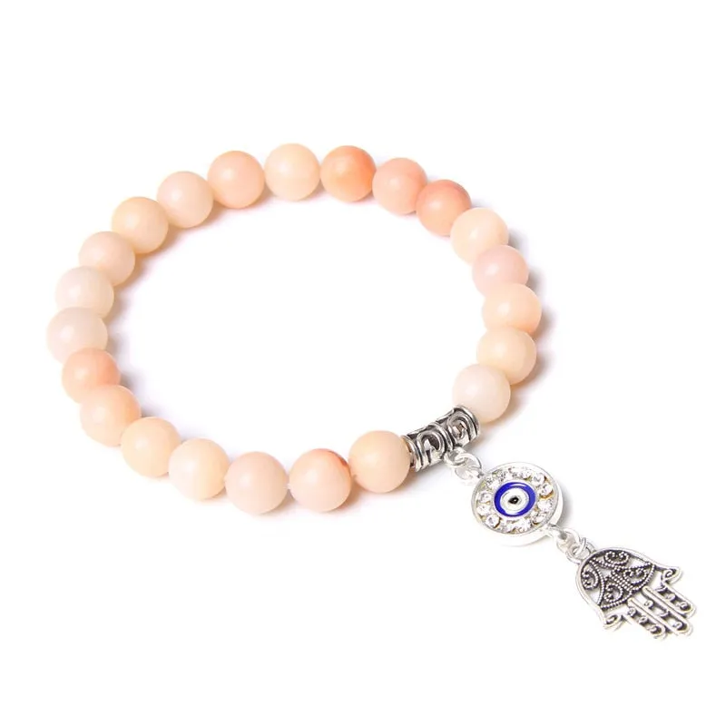 Handmade Natural Stone Beads Bracelet