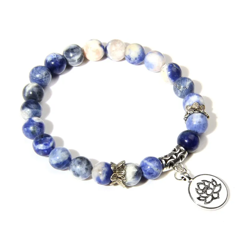 Handmade Natural Stone Beads Bracelet
