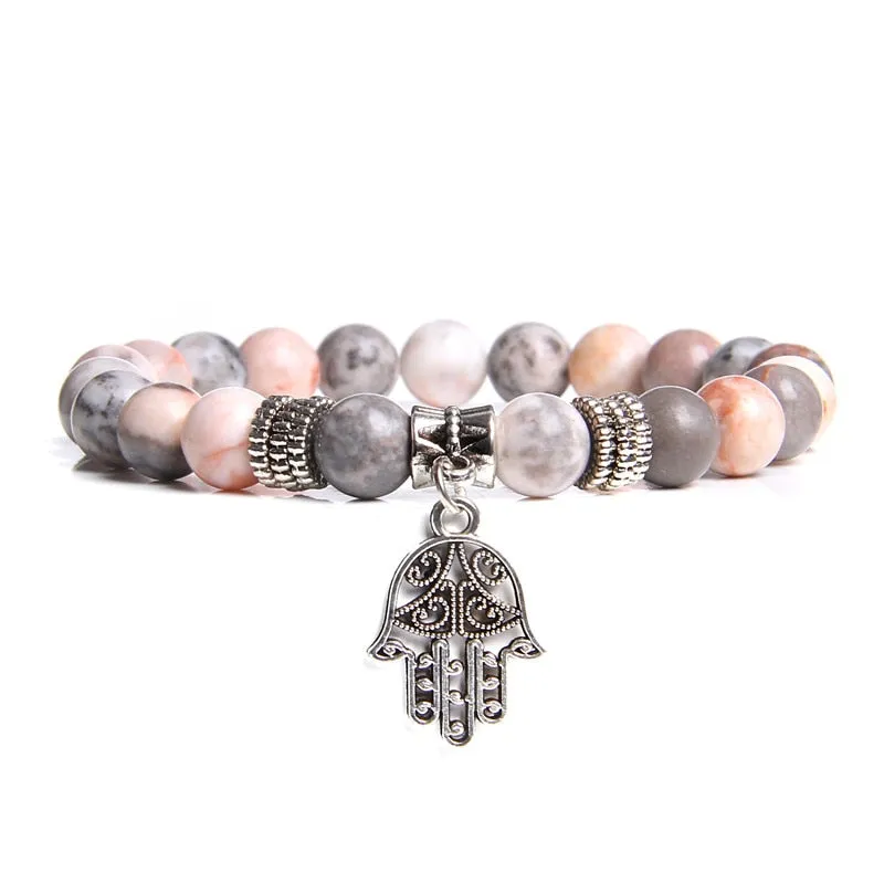 Handmade Natural Stone Beads Bracelet