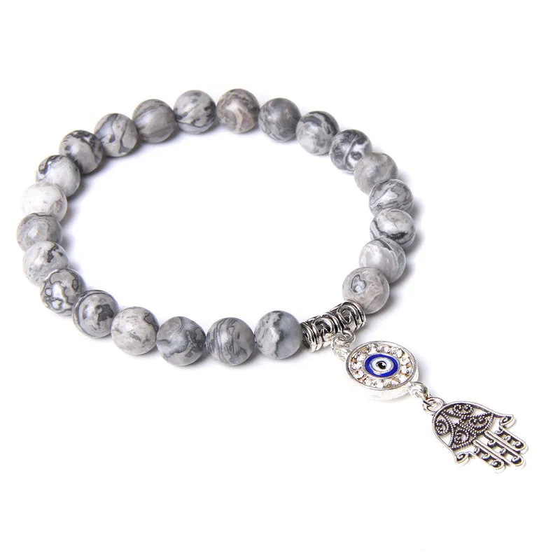 Handmade Natural Stone Beads Bracelet