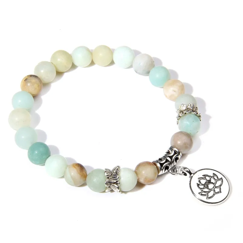 Handmade Natural Stone Beads Bracelet