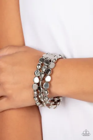 HAUTE Stone Silver Paparazzi Bracelet