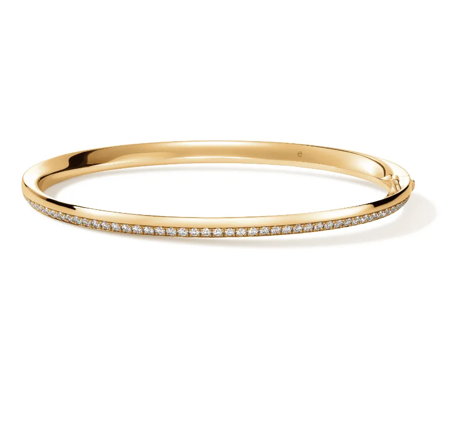Hearts on Fire Barre Pave Bangle