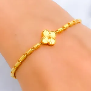 High-Finish Adorned 22k Gold Bracelet