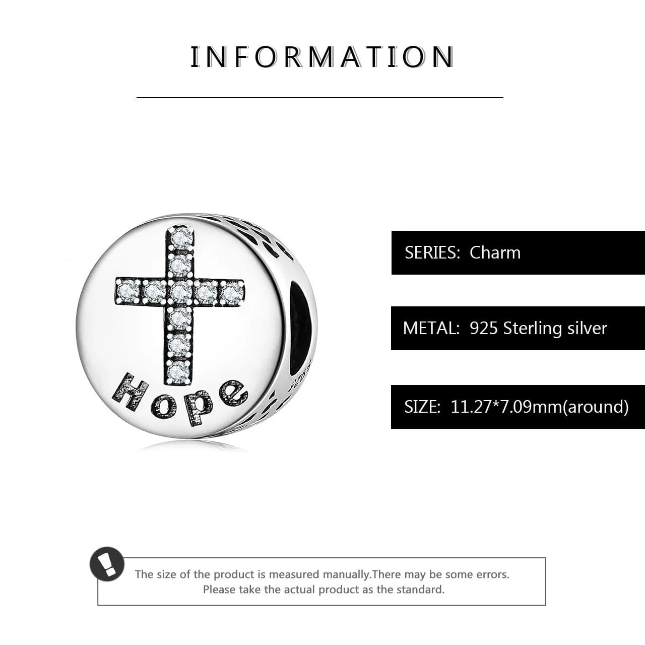 Hope Cross Charm