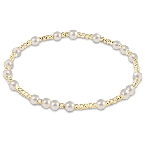 Hope Unwritten 3mm Bracelet - Pearl