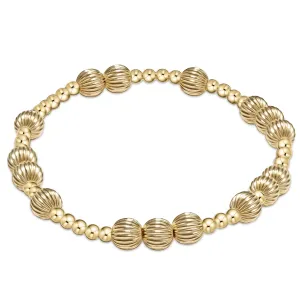 Hope Unwritten Dignity 6mm Bead Bracelet Gold