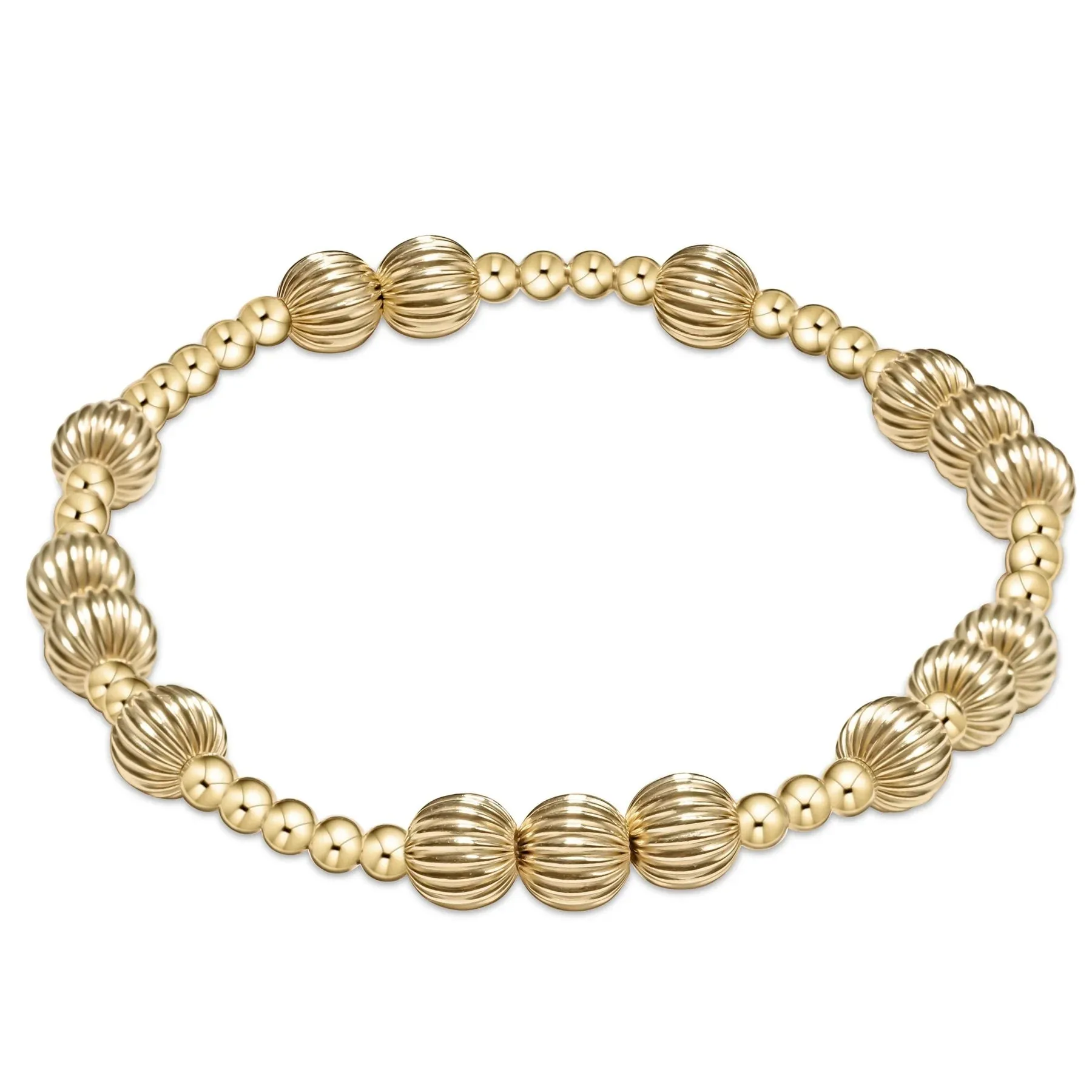 Hope Unwritten Dignity 6mm Bead Bracelet Gold
