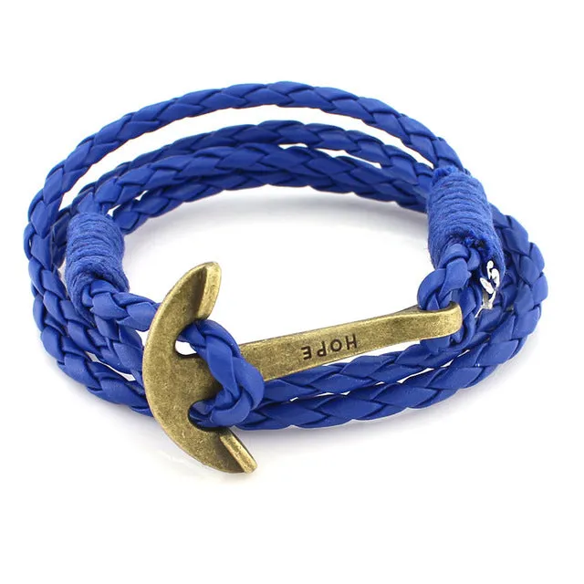 Hot sell 40cm PU Leather Men Bracelet