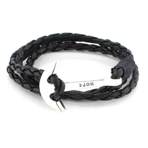 Hot sell 40cm PU Leather Men Bracelet