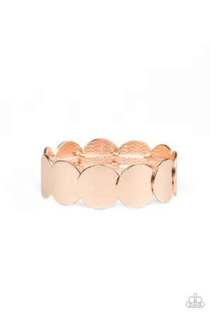 Industrial Influencer Rose Gold Paparazzi Bracelet