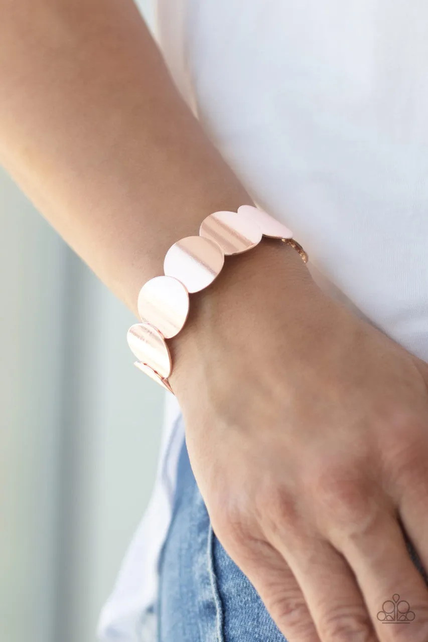 Industrial Influencer Rose Gold Paparazzi Bracelet
