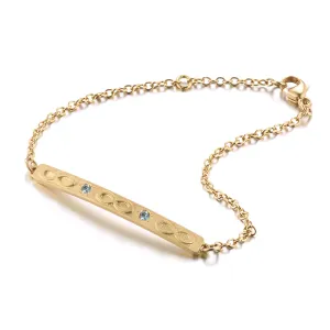 Infinity ID Bracelet Montana Sapphire