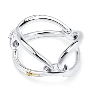 Ippolita Sterling Sterling Silver and Yellow Gold Cherish Large Link Bracelet