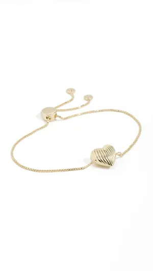 Jennifer Zeuner Jewelry Women's Chara 1/2" Bracelet, Gold Vermeil, One Size