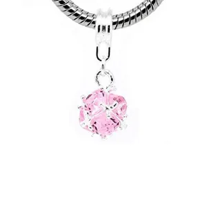 June Birthstone European Bead Compatible for Most European Snake Chain Charm Bracelet