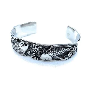 Koi Fish Bangle Bracelet (#bjb004)