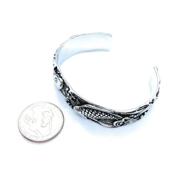 Koi Fish Bangle Bracelet (#bjb004)