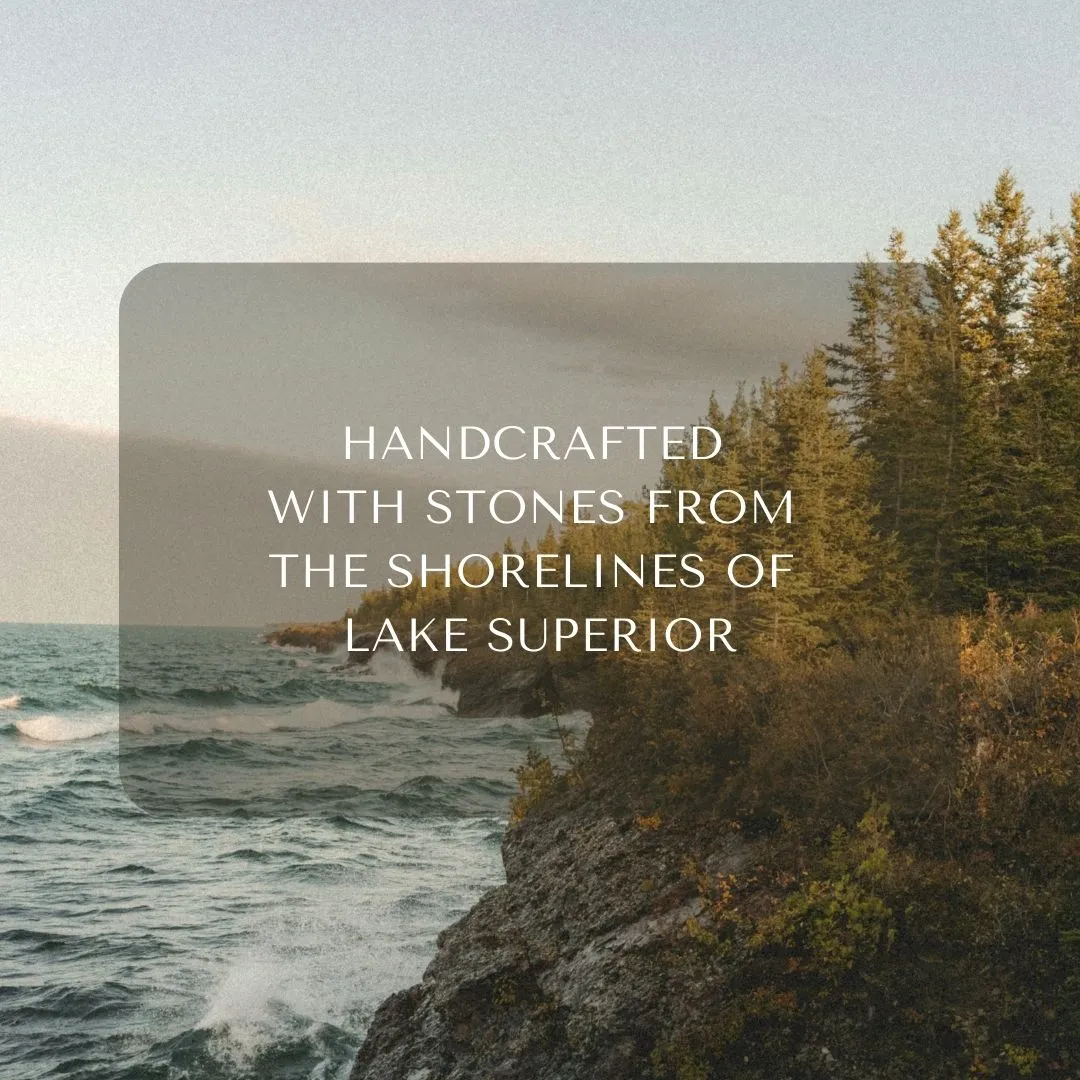 Lake Superior Stones   Crystal Glass
