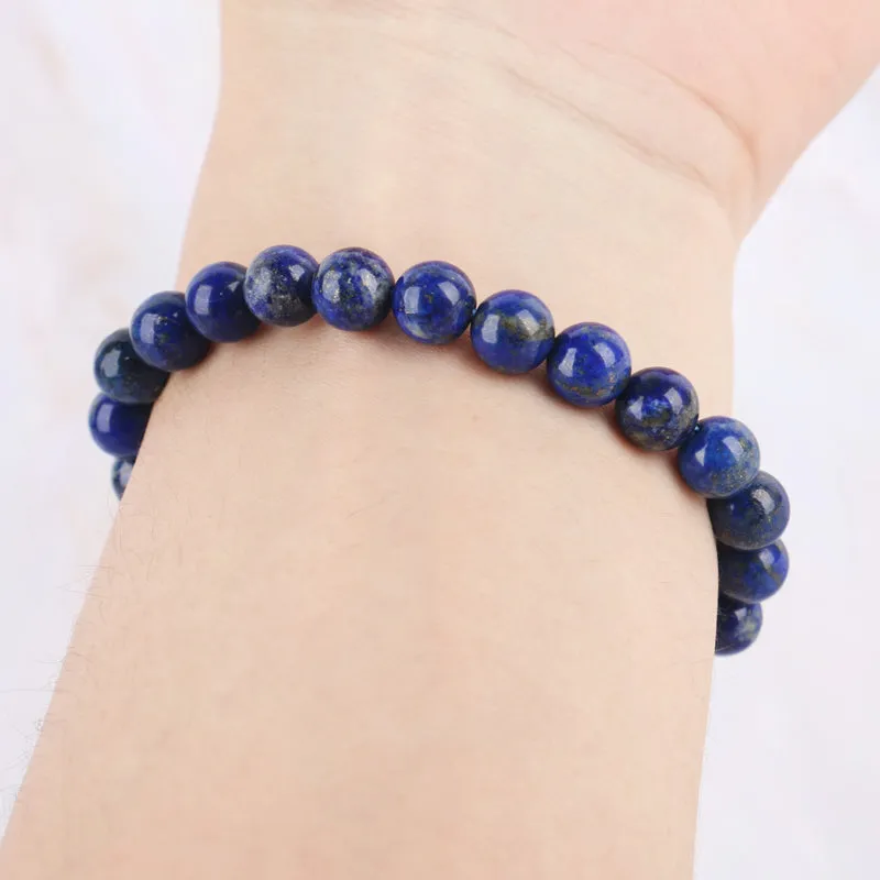 Lapis Lazuli Bracelet - 8mm Round