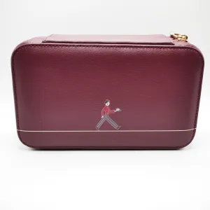 Leather Bellboy Burgundy Jewelry Box