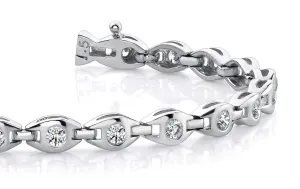 Linked Eye Lab-Grown Diamond Bracelet with 2.08 ct.(finished) 3mm