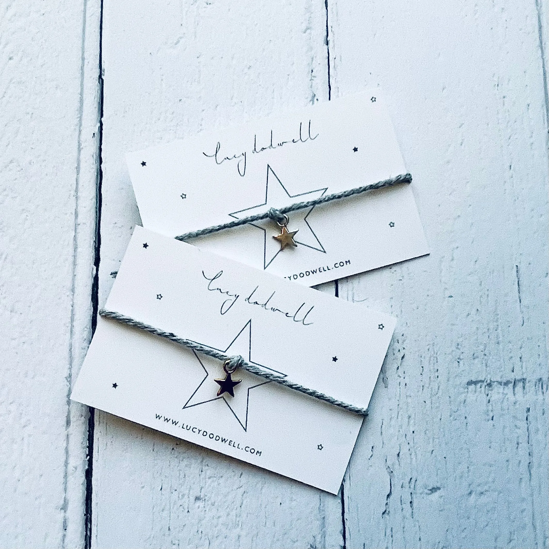 Little silver star bracelets