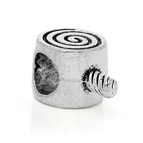 Lollipop Swirl Charm Bead for European Snake Chain Charm Bracelet