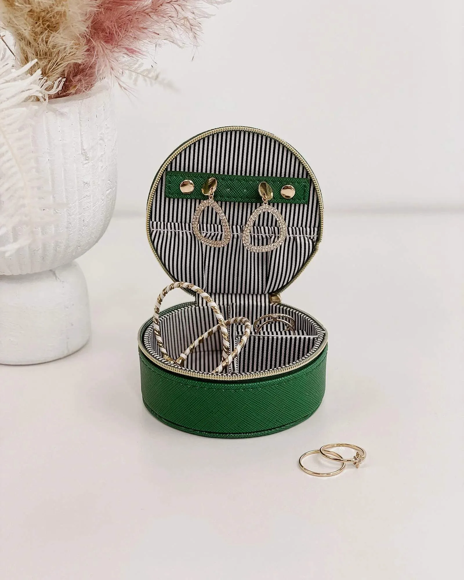 LOUENHIDE Sisco Jewellery Box - Forest Green