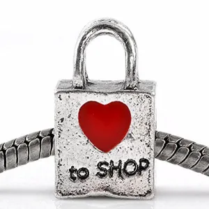 Love to Shop Charm European Bead Compatible for Most European Snake Chain Bracelet