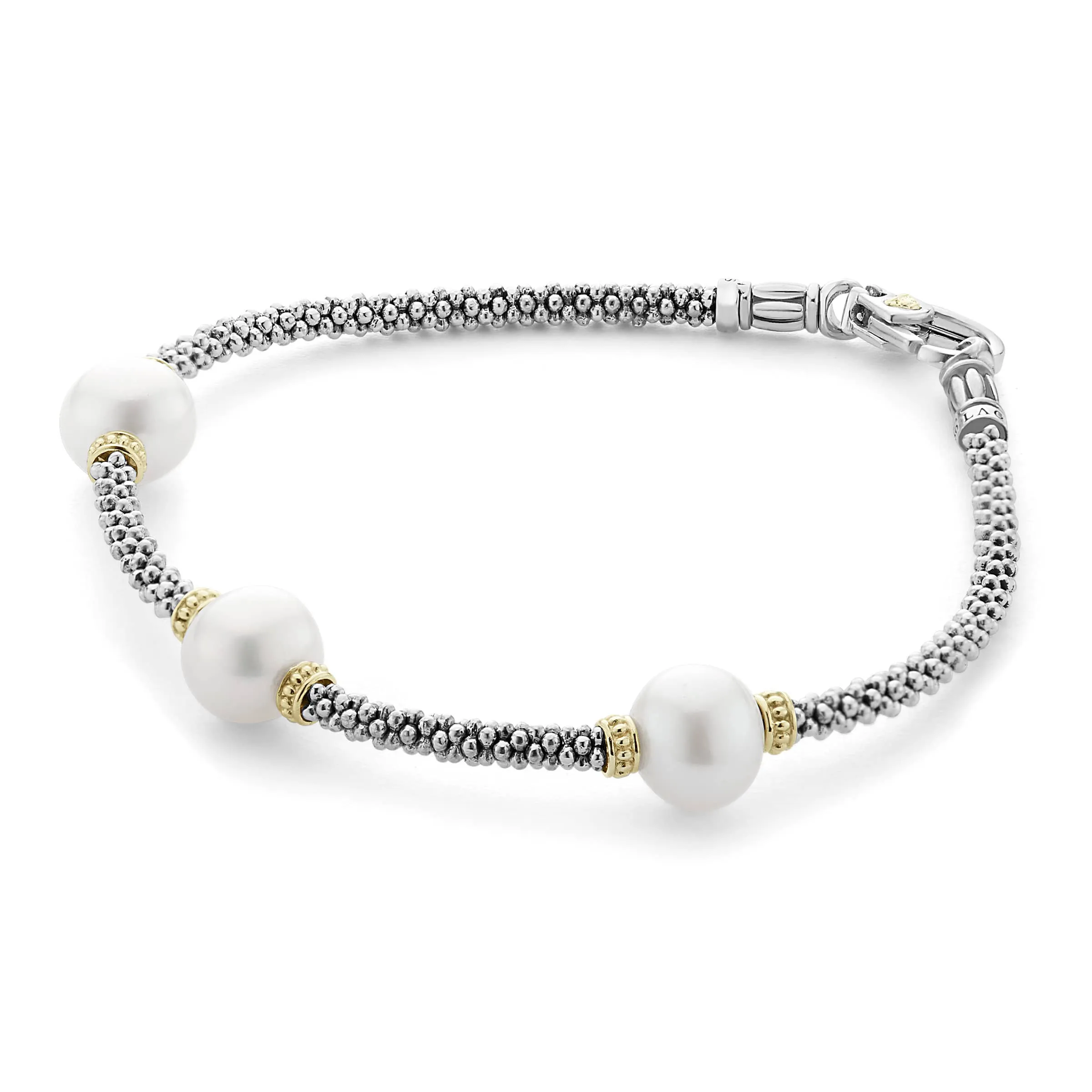 Luna Three Pearl Caviar Bracelet