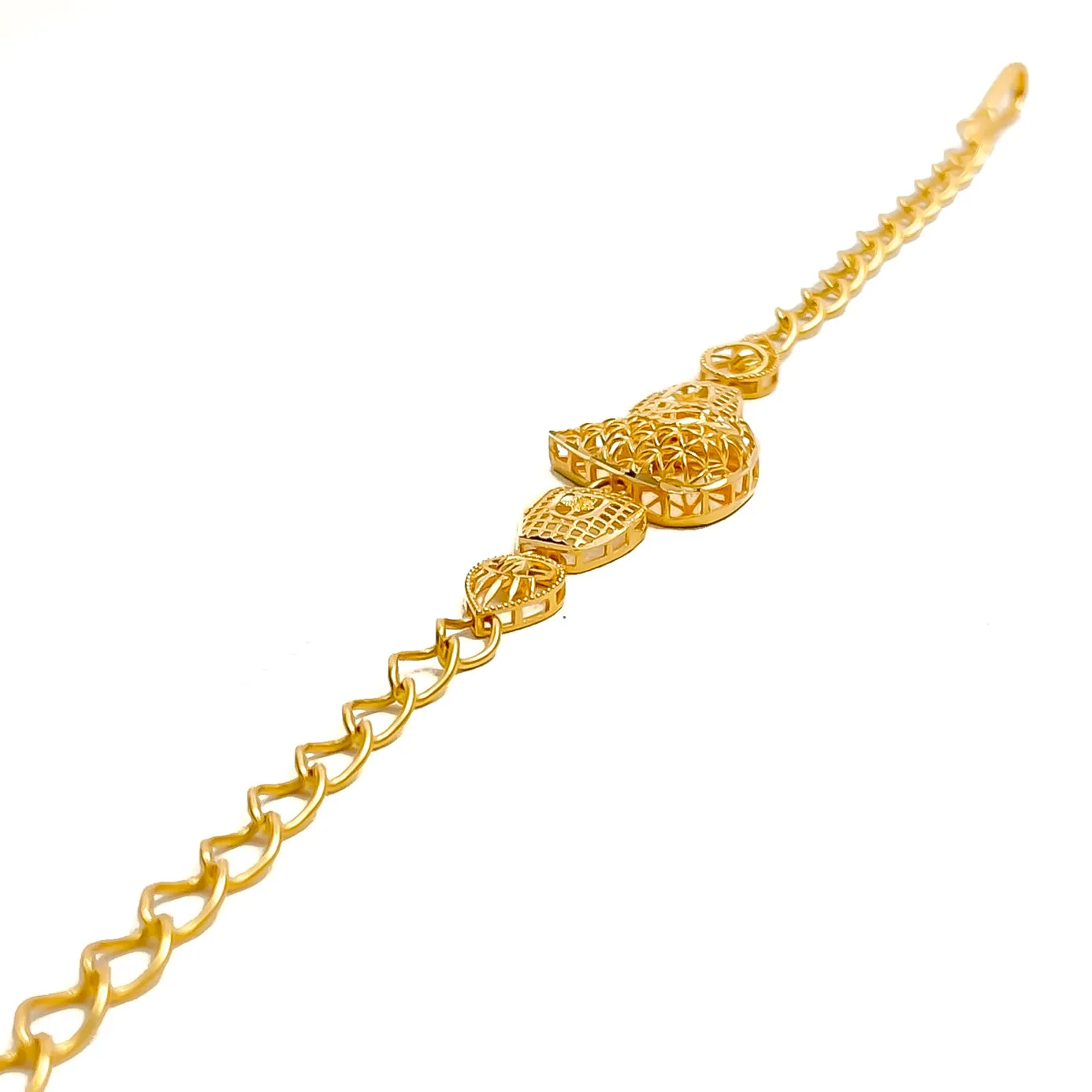 Luxurious Bold Graceful 21k Gold Bracelet