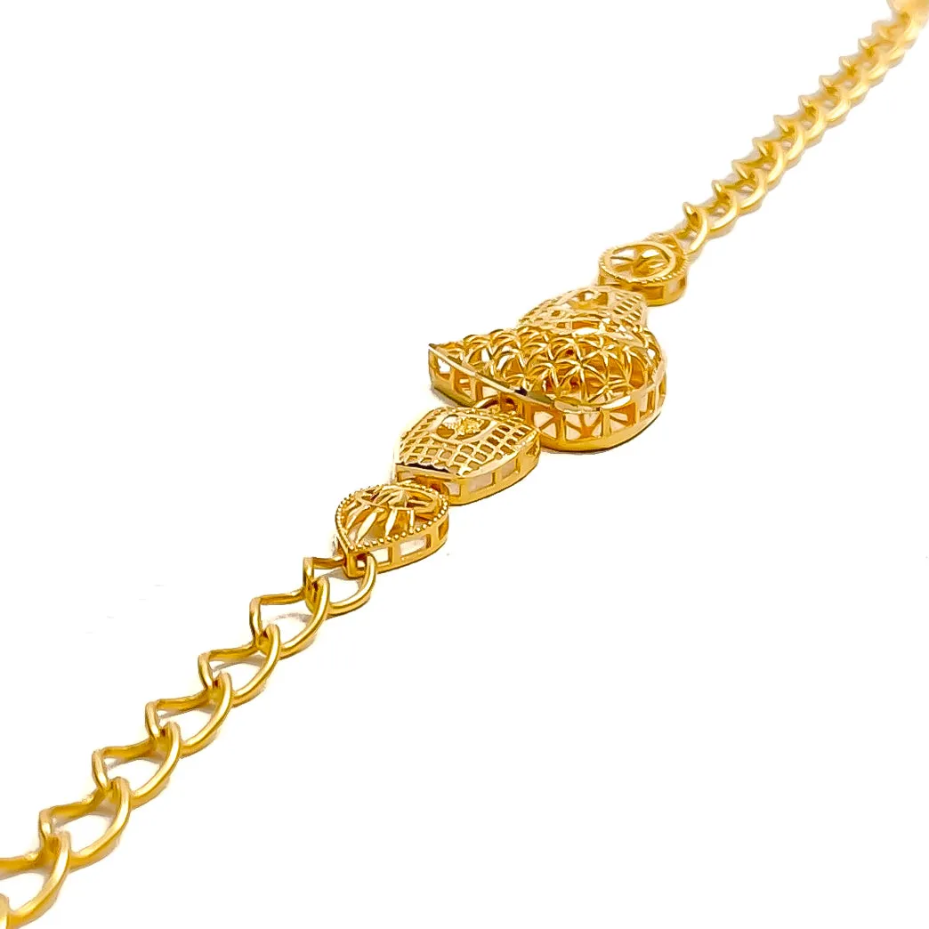 Luxurious Bold Graceful 21k Gold Bracelet