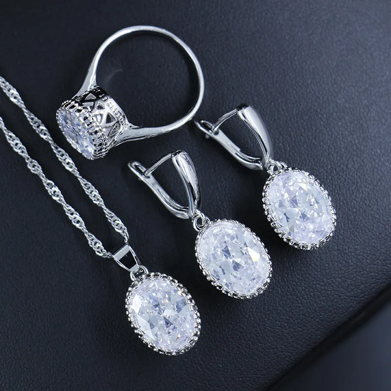 Luxury Diamond-Accent Jewelry Set – Hair Claw and More for Elegant Occasions