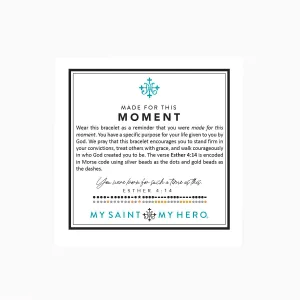 Made For This Moment Esther 4:14 Morse Code Bracelet