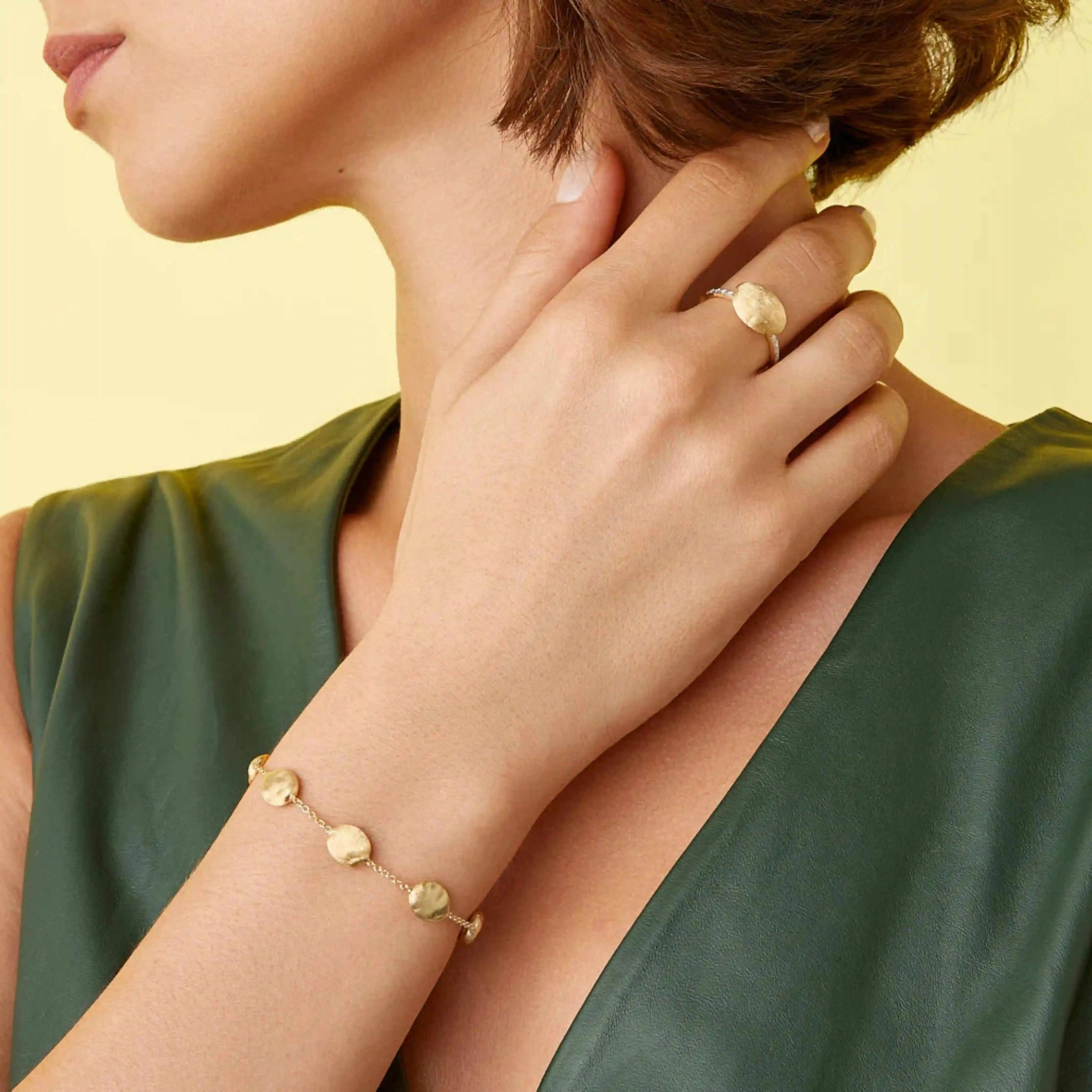 Marco Bicego Siviglia 18K Yellow Gold Large Bean Bracelet