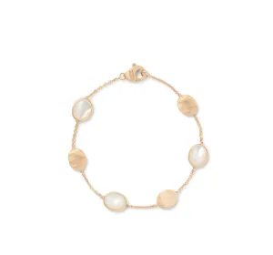 Marco Bicego Siviglia Yellow Gold and Mother of Pearl Bracelet