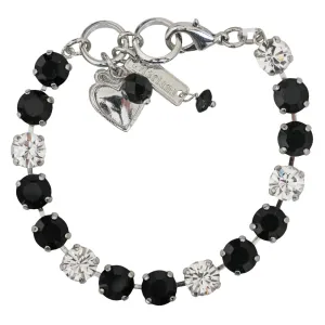 Mariana "Checkmate" Rhodium Plated Must-Have Everyday Crystal Tennis Bracelet, 4252 280-1ro