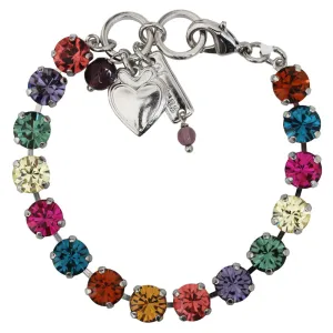 Mariana "Crown Jewels" Rhodium Plated Must-Have Everyday Crystal Tennis Bracelet, 4252 333ro