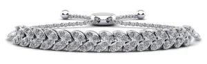 Marquise Illusion Adjustable Diamond Bracelet with 5.46 ct.(finished) 3mm