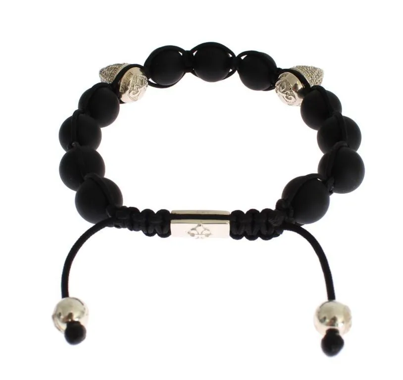 Matte Onyx CZ Sterling 925 Silver Bracelet