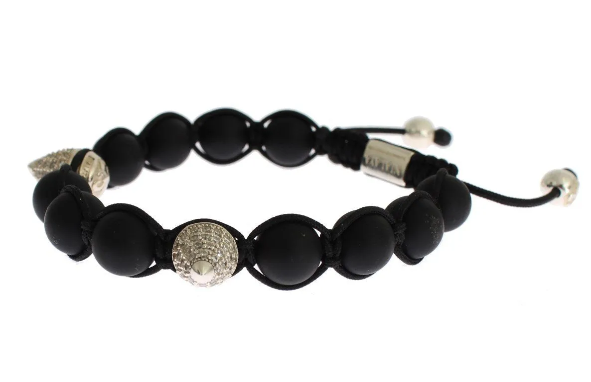 Matte Onyx CZ Sterling 925 Silver Bracelet